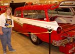 57 Ford 2dr Station Wagon w/Kim Fry