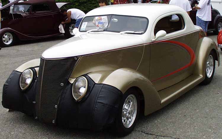 37 Ford Chopped 3 Window Coupe